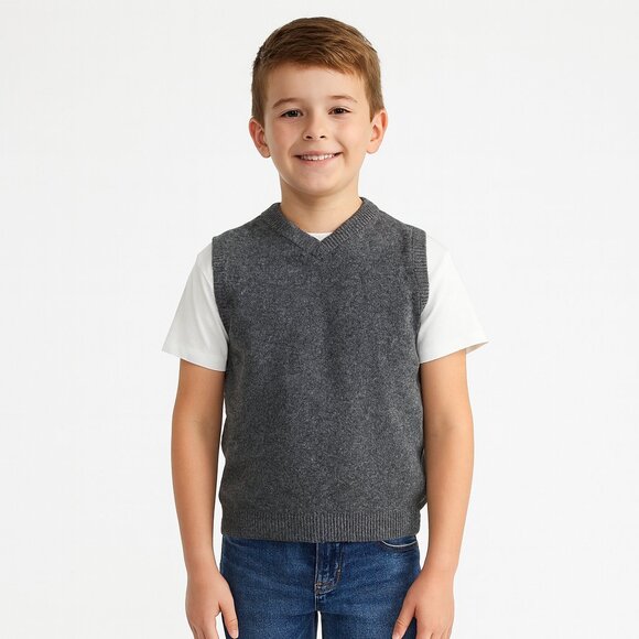Nordstrom Other - Nordstrom Charcoal V-Neck Sweater Vest